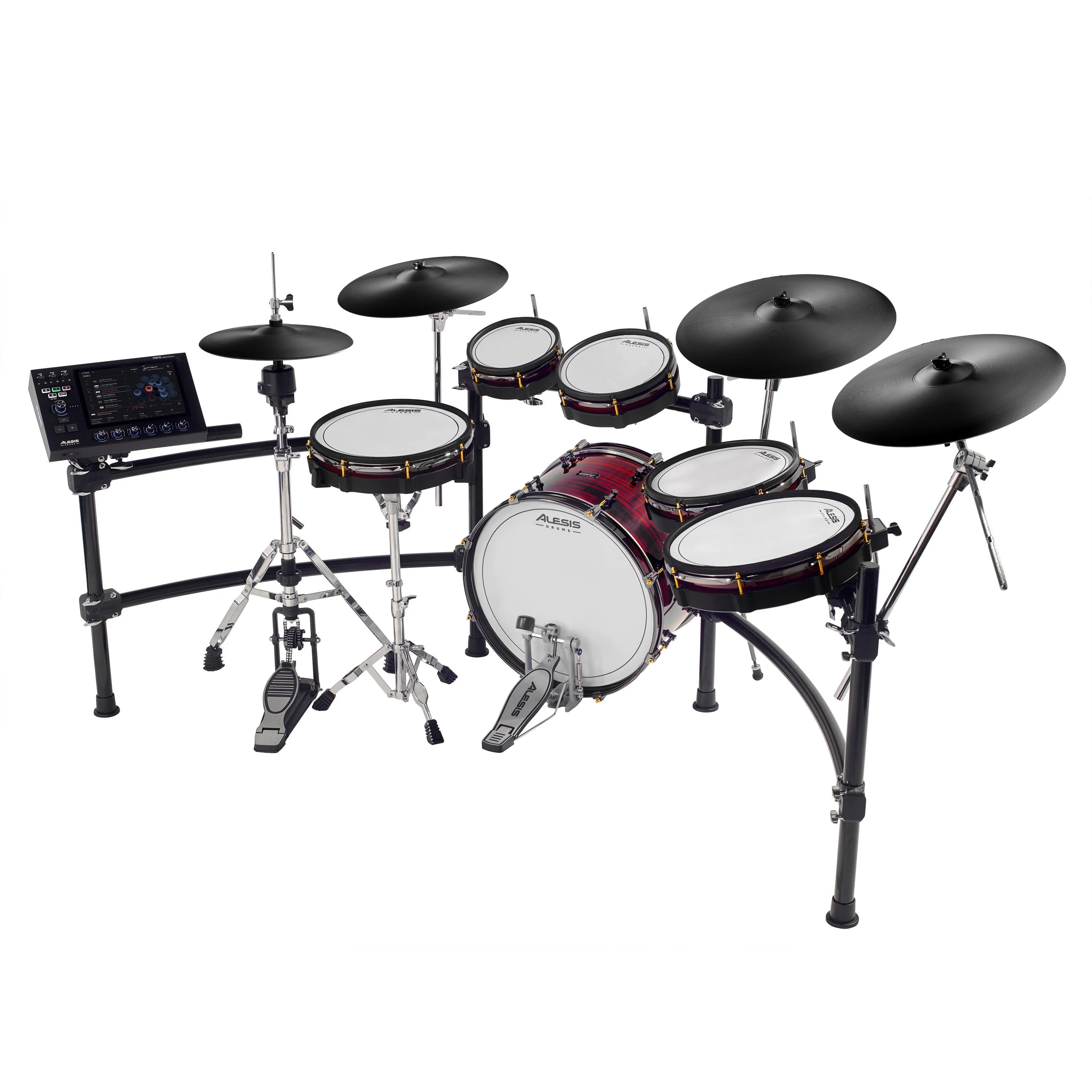 Alesis - Strata Prime - Ten-Piece Electronic Drum Kit with Touch Screen Drum Module - Image 4