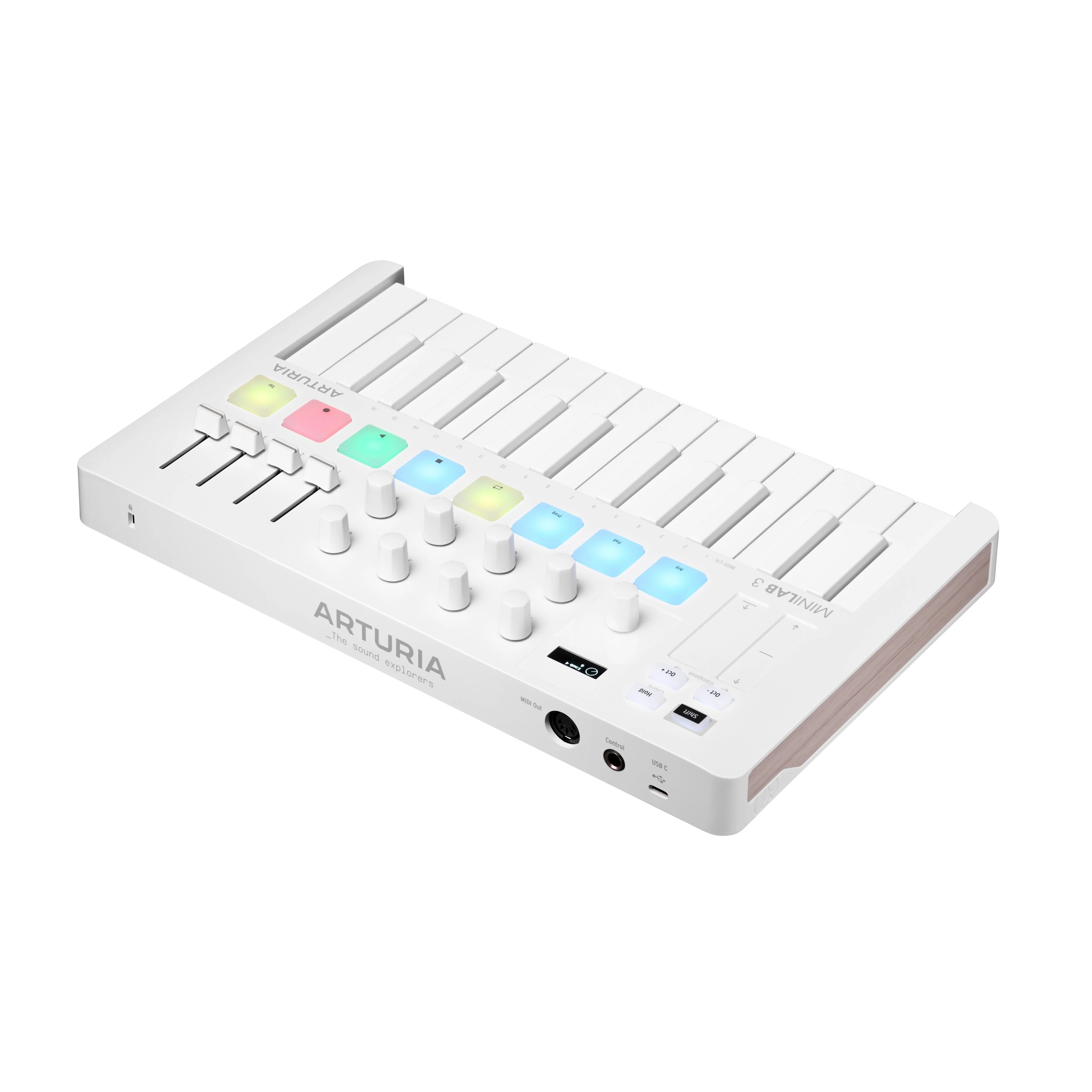 Arturia - Limited-Edition Portable 25-Key MIDI Controller - Alpine White  - MINILAB3ALPINEWH - Image 2