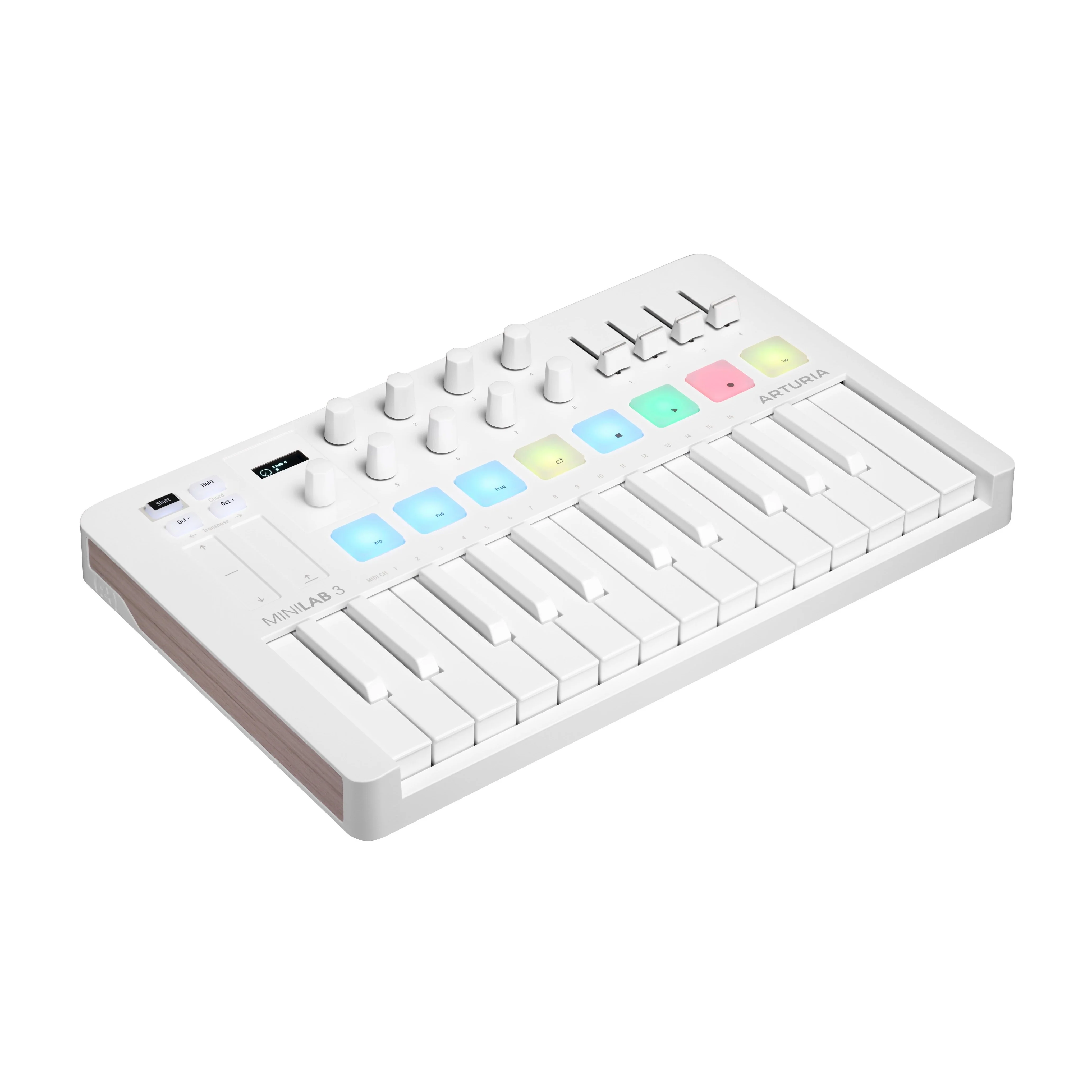 Arturia - Limited-Edition Portable 25-Key MIDI Controller - Alpine White  - MINILAB3ALPINEWH - Image 3