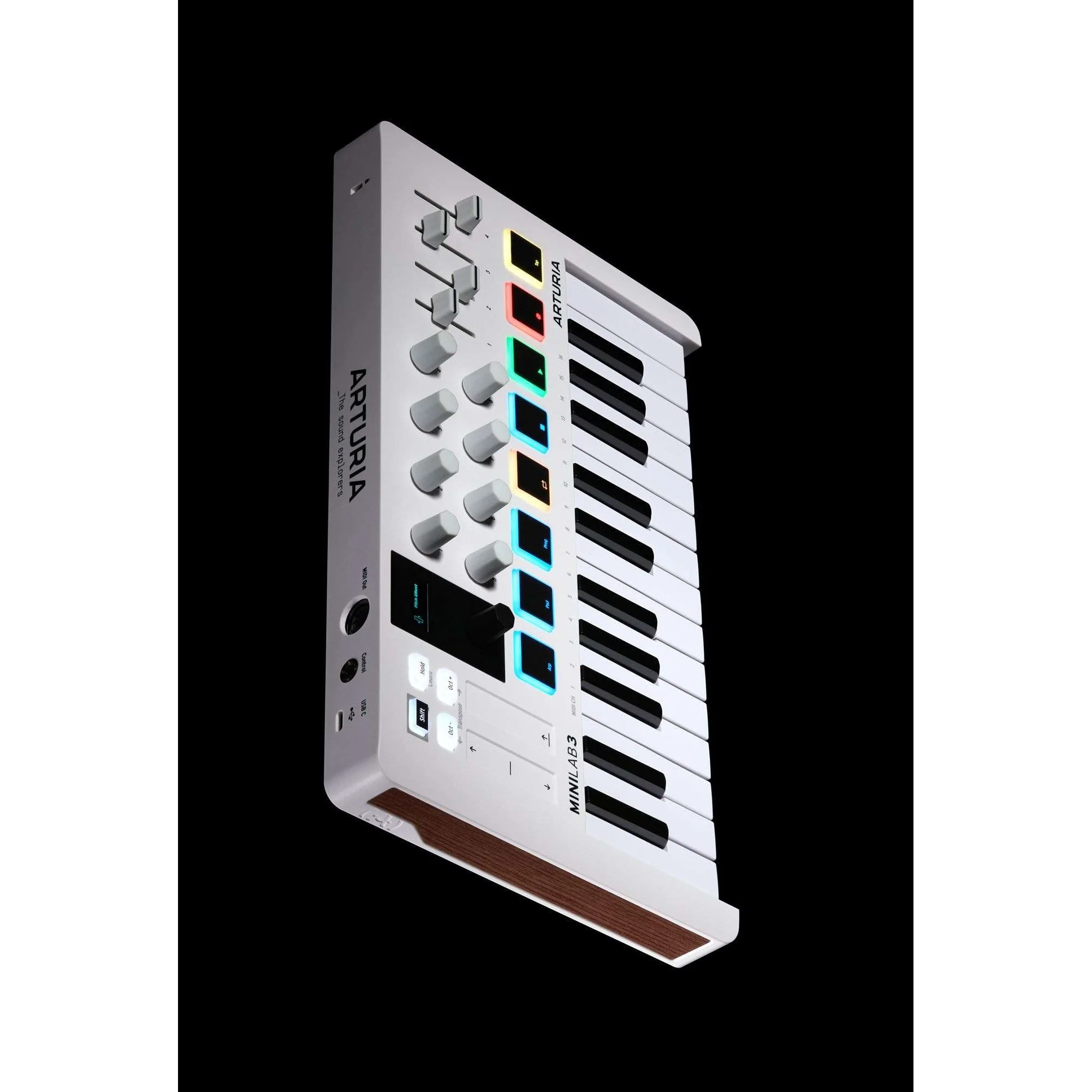 Arturia - MiniLab MK 3 Portable 25-Key MIDI Controller White MINILAB3WH - Image 3