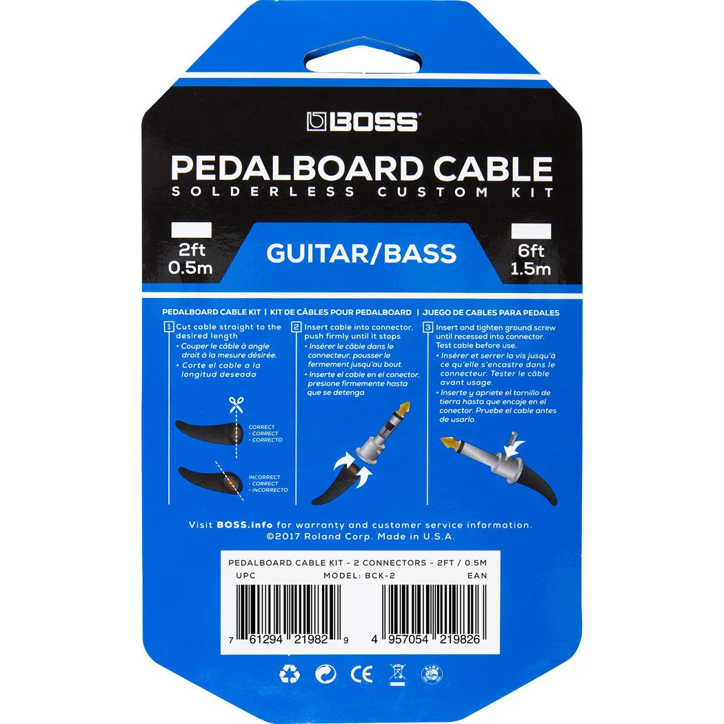 Boss - Solderless Pedalboard Cable Kit 2' - Image 2