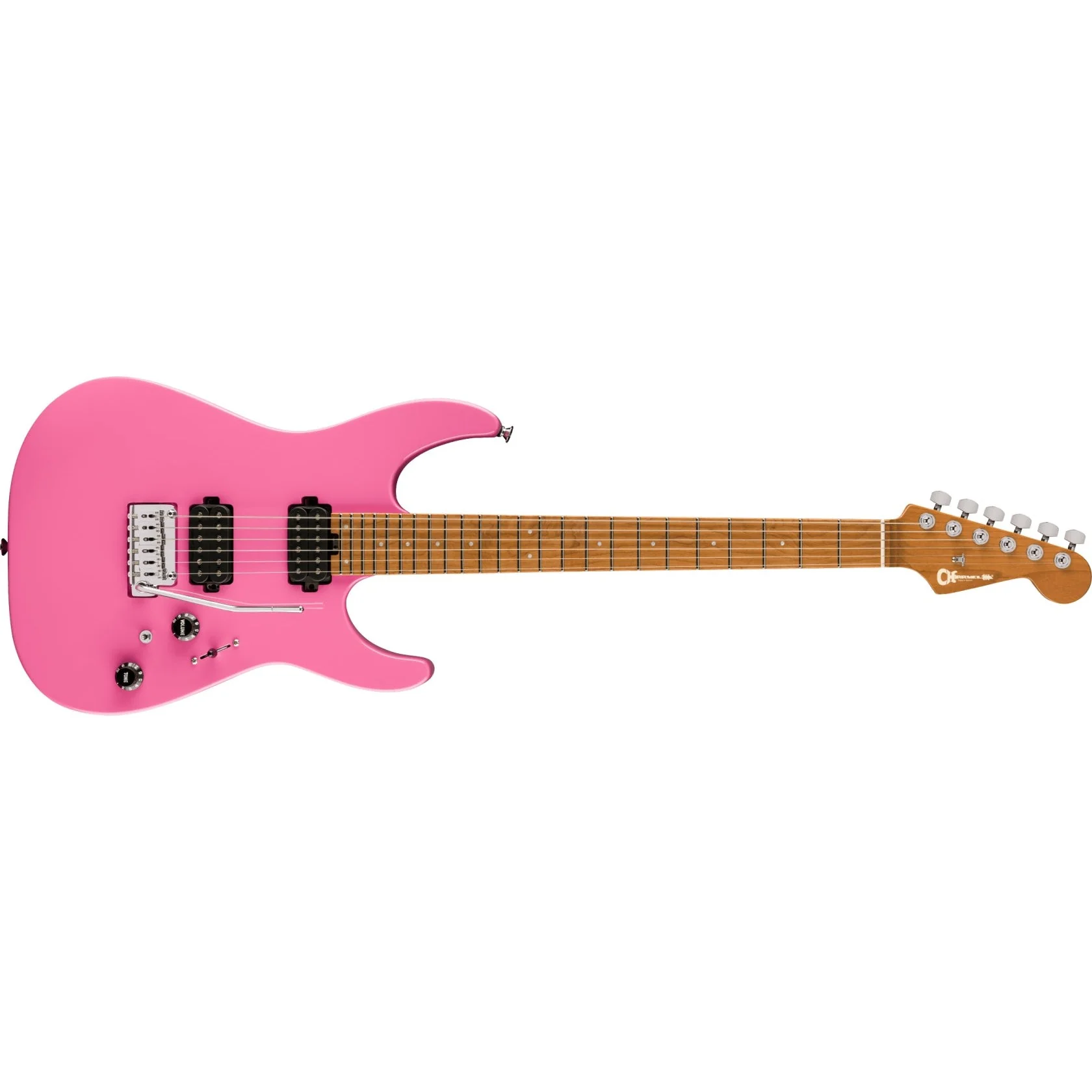 Charvel - Pro-Mod DK24 HH 2PT CM - Caramelized Maple Fingerboard - Bubblegum Pink - 296-2411-519