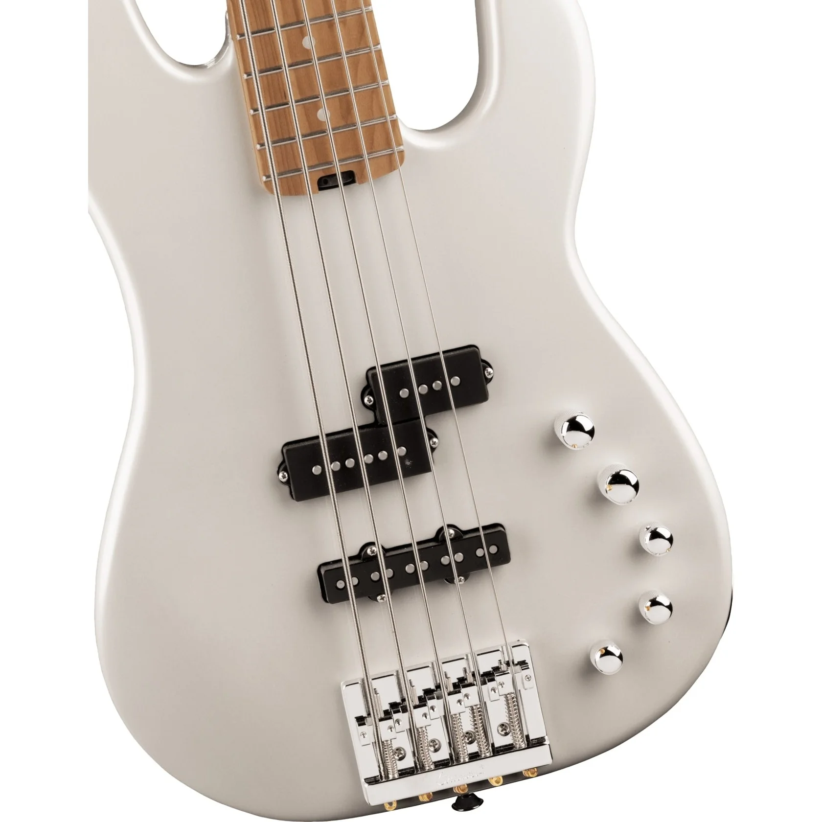 Charvel - Pro-Mod San Dimas® Bass PJ V - Caramelized Maple Fingerboard - Platinum Pearl 296-5068-576 - Image 4