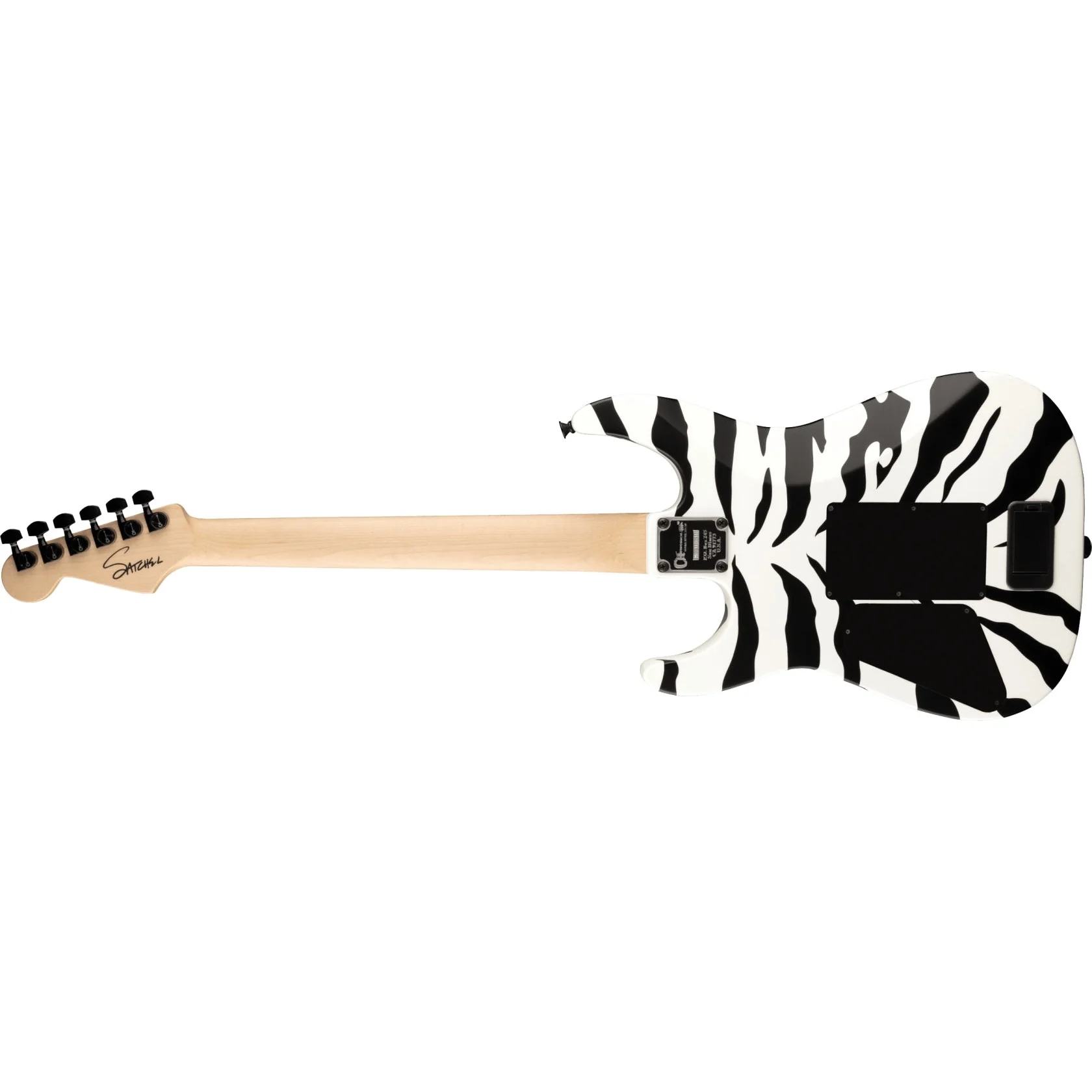 Charvel - Satchel Signature Pro-Mod DK22 HH FR M - Maple Fingerboard - Satin White Bengal 296-9001-576 - Image 2
