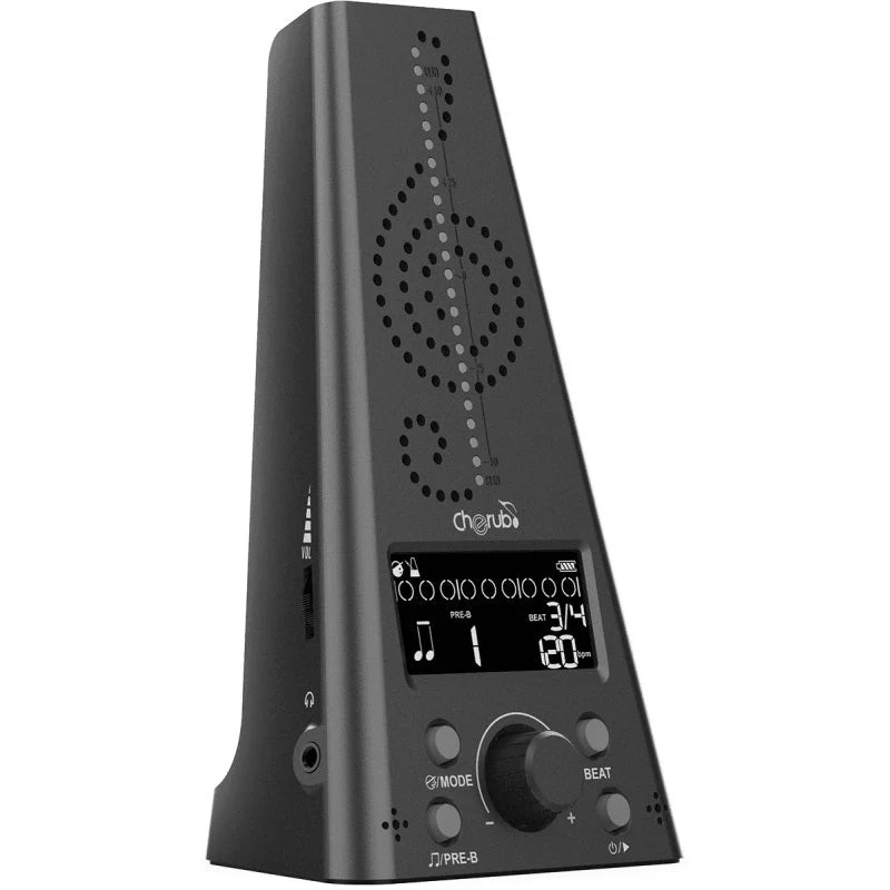 Cherub - Rechargeable Metro-Tuner Electronic Metronome - Black  - WMT-230 - Image 2