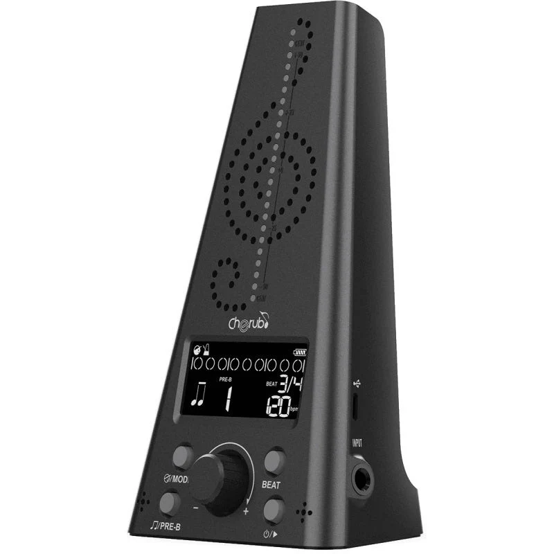 Cherub - Rechargeable Metro-Tuner Electronic Metronome - Black  - WMT-230 - Image 3