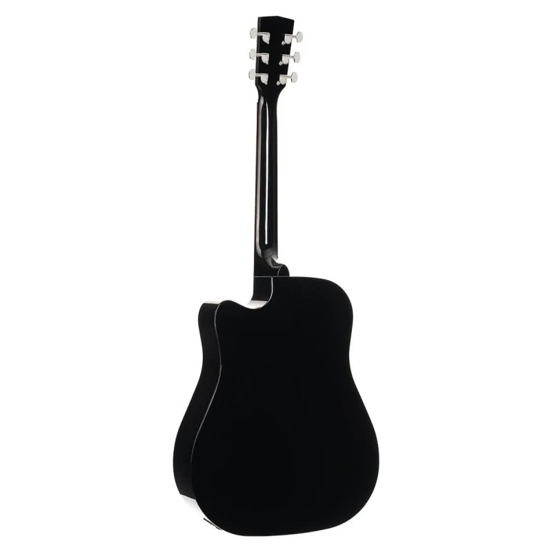 Cort Guitars - Earth Series Acoustic/Electric Guitar - Black - EARTH60CE-BK - Image 2