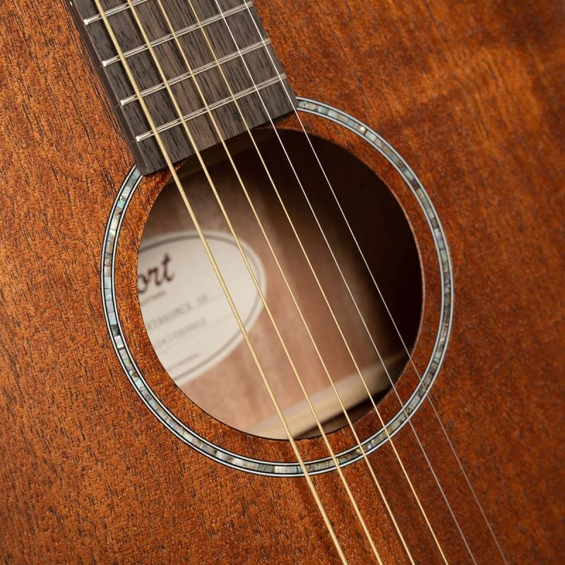 Cort Guitars - Earth Series Acoustic/Electric Guitar - Mahogany Open Pore - EARTH60MCE-OP - Image 5