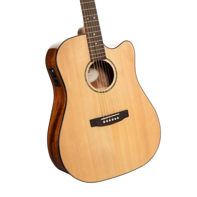 Cort Guitars - Earth Series Acoustic/Electric Guitar - Natural - EARTH60CE-NAT - Image 3