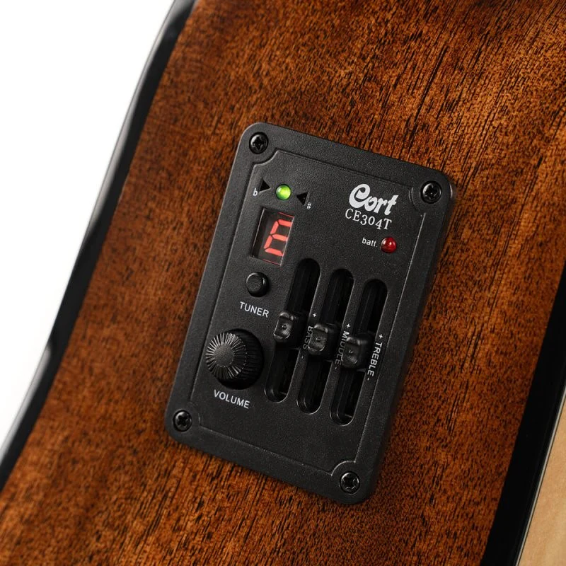 Cort Guitars - Earth Series Acoustic/Electric Guitar - Natural - EARTH60CE-NAT - Image 7