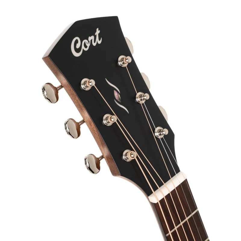 Cort Guitars - Essence Series Grand Auditorium Acoustic Guitar - Black Top Semi Gloss - ESSENCEGA4BTSG - Image 10