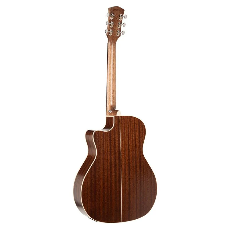 Cort Guitars - Essence Series Grand Auditorium Acoustic Guitar - Black Top Semi Gloss - ESSENCEGA4BTSG - Image 2