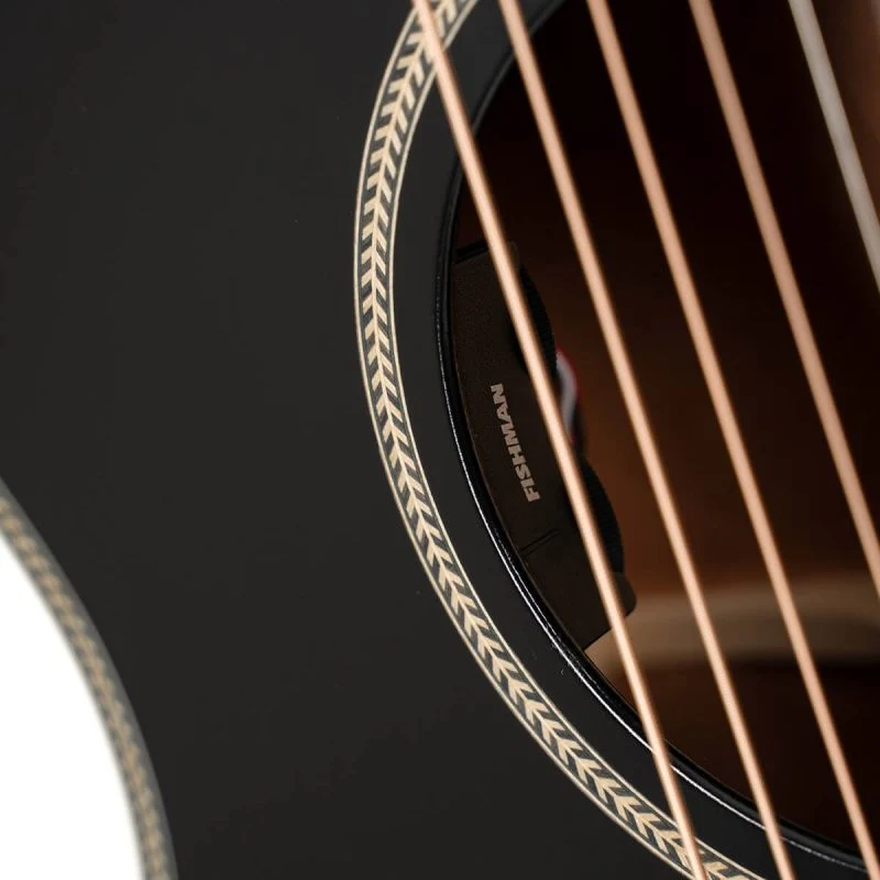 Cort Guitars - Essence Series Grand Auditorium Acoustic Guitar - Black Top Semi Gloss - ESSENCEGA4BTSG - Image 7