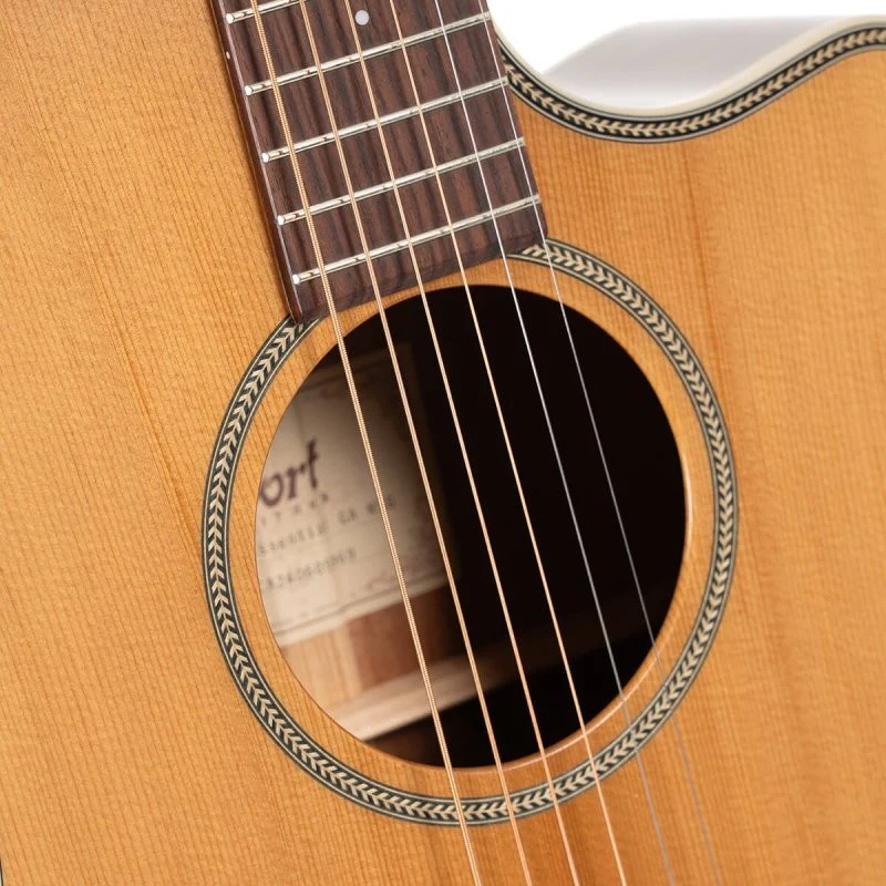 Cort Guitars - Essence Series Grand Auditorium Acoustic Guitar - Natural Semi Gloss - ESSENCEGA4NSG - Image 6