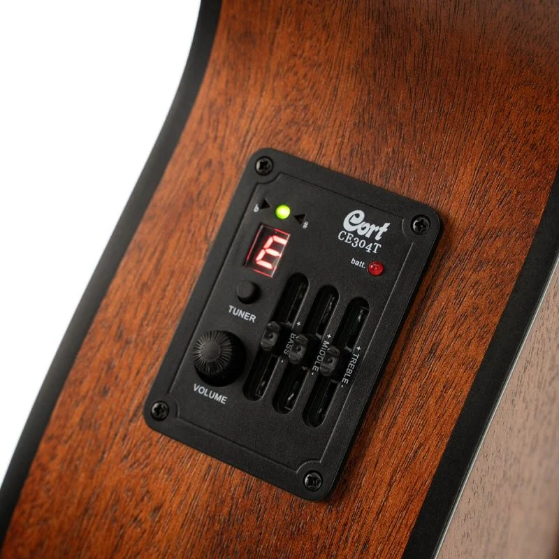 Cort Guitars - Luce Series Acoustic/Electric Guitar - Mahogany Open Pore - L60MCE-OP - Image 7