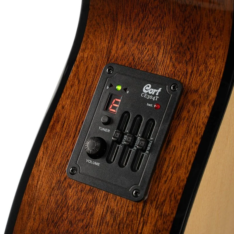 Cort Guitars - Luce Series Acoustic/Electric Guitar - Natural Gloss - L60CE-NAT - Image 7