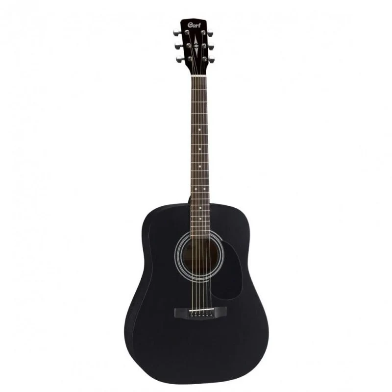 Cort Guitars - Standard Series Spruce Top Acoustic Guitar - Black Satin - AD810-BKS - Image 2