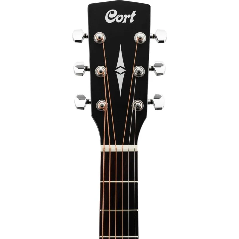Cort Guitars - Standard Series Spruce Top Acoustic Guitar - Black Satin - AD810-BKS - Image 4