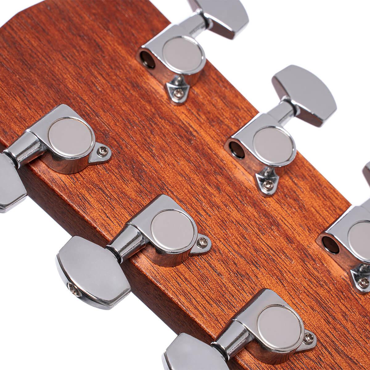 Cort - Standard Series Acoustic Guitar All Mahogany Open Pore AF510M - Image 6