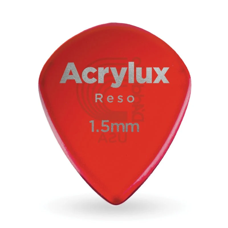 D'Addario Accessories - Acrylux Reso Jazz Guitar Pick 1.5MM, 3-pack   3AR7-03 - Image 2