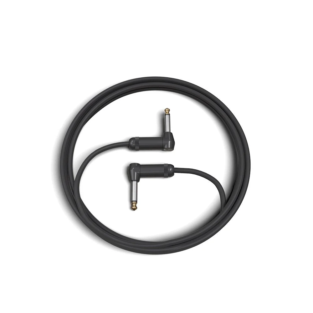 D'Addario Accessories - American Stage Instrument Cable Right-Angle to Right-Angle 10ft PW-AMSGRR-10 - Image 2