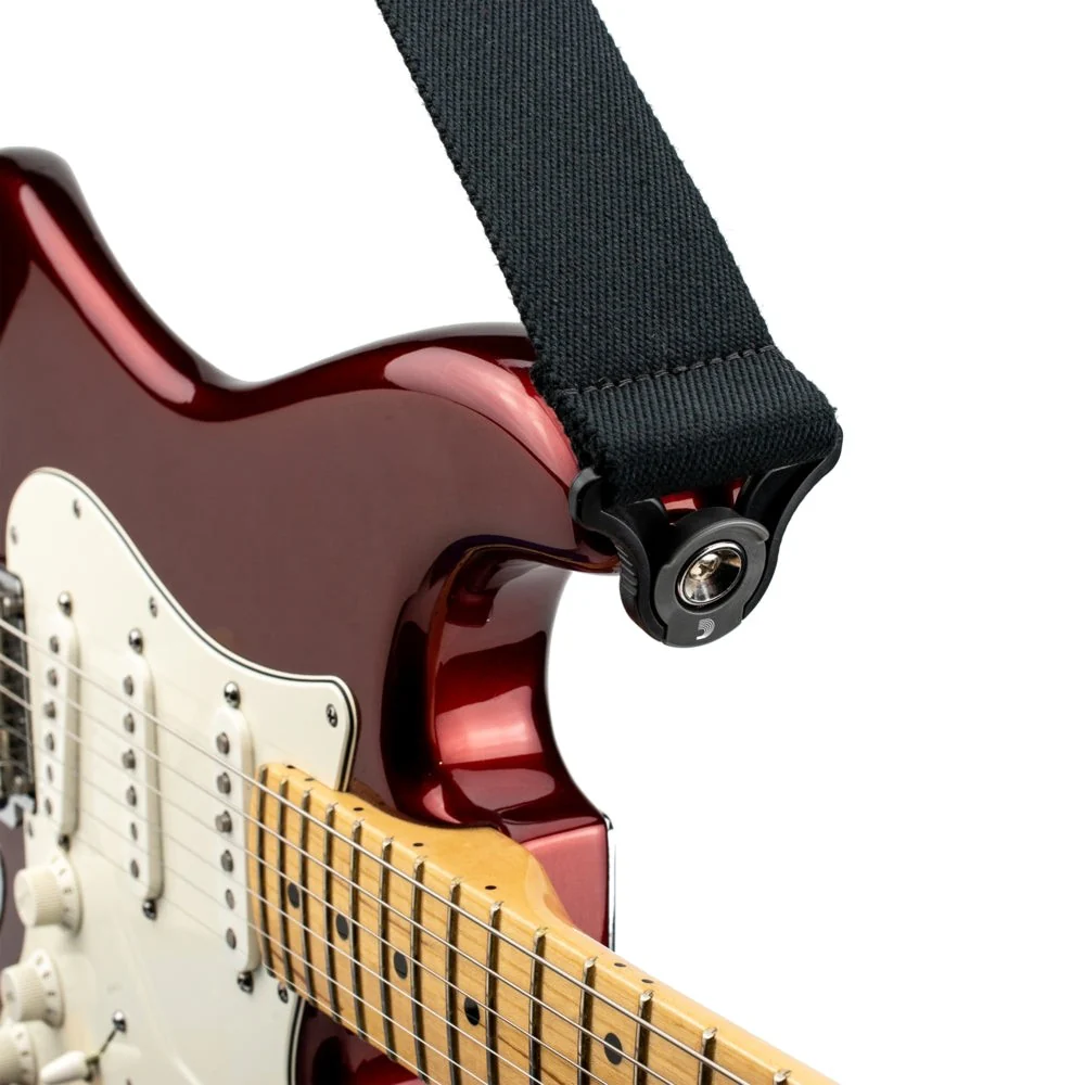 D'Addario Accessories - Auto Lock Guitar Strap   - 50BAL05 - Skater Black - Image 4