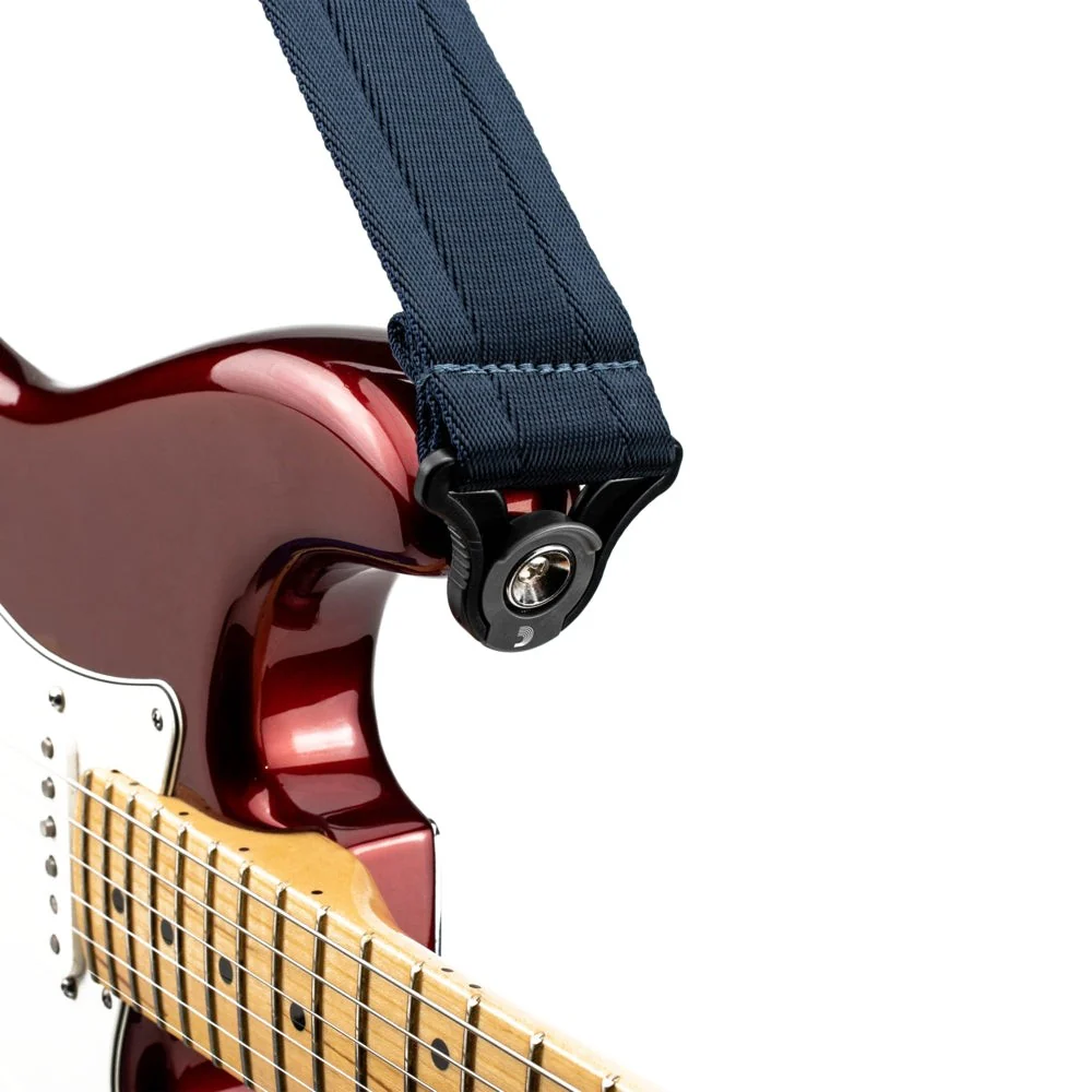 D'Addario Accessories - Auto Lock Guitar Strap   - 50BAL10 - Midnight Blue - Image 4