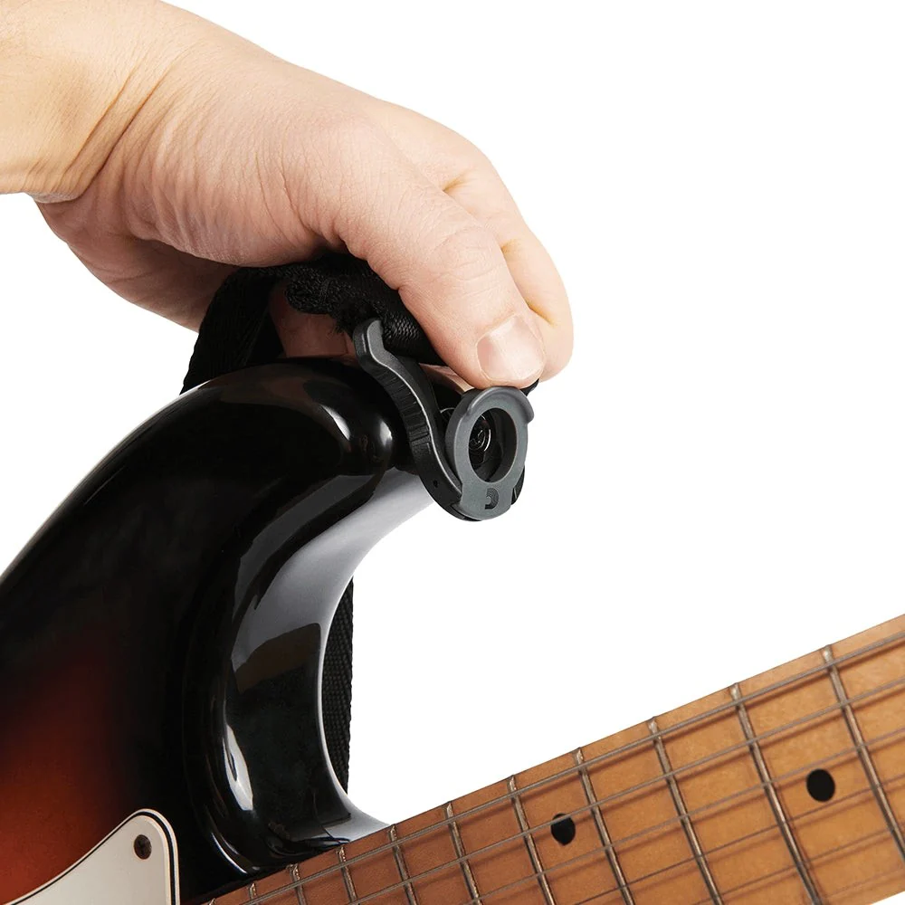 D'Addario Accessories - Auto Lock Guitar Strap Black 50BAL00 - Image 5