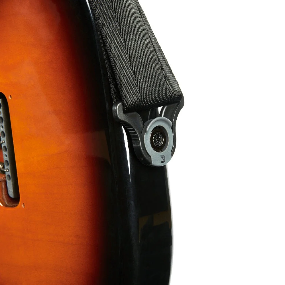 D'Addario Accessories - Auto Lock Guitar Strap Black 50BAL00 - Image 6