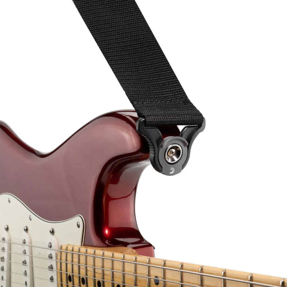 D'Addario Accessories - Auto Lock Guitar Strap   - PWSAL400 - Black - Image 4