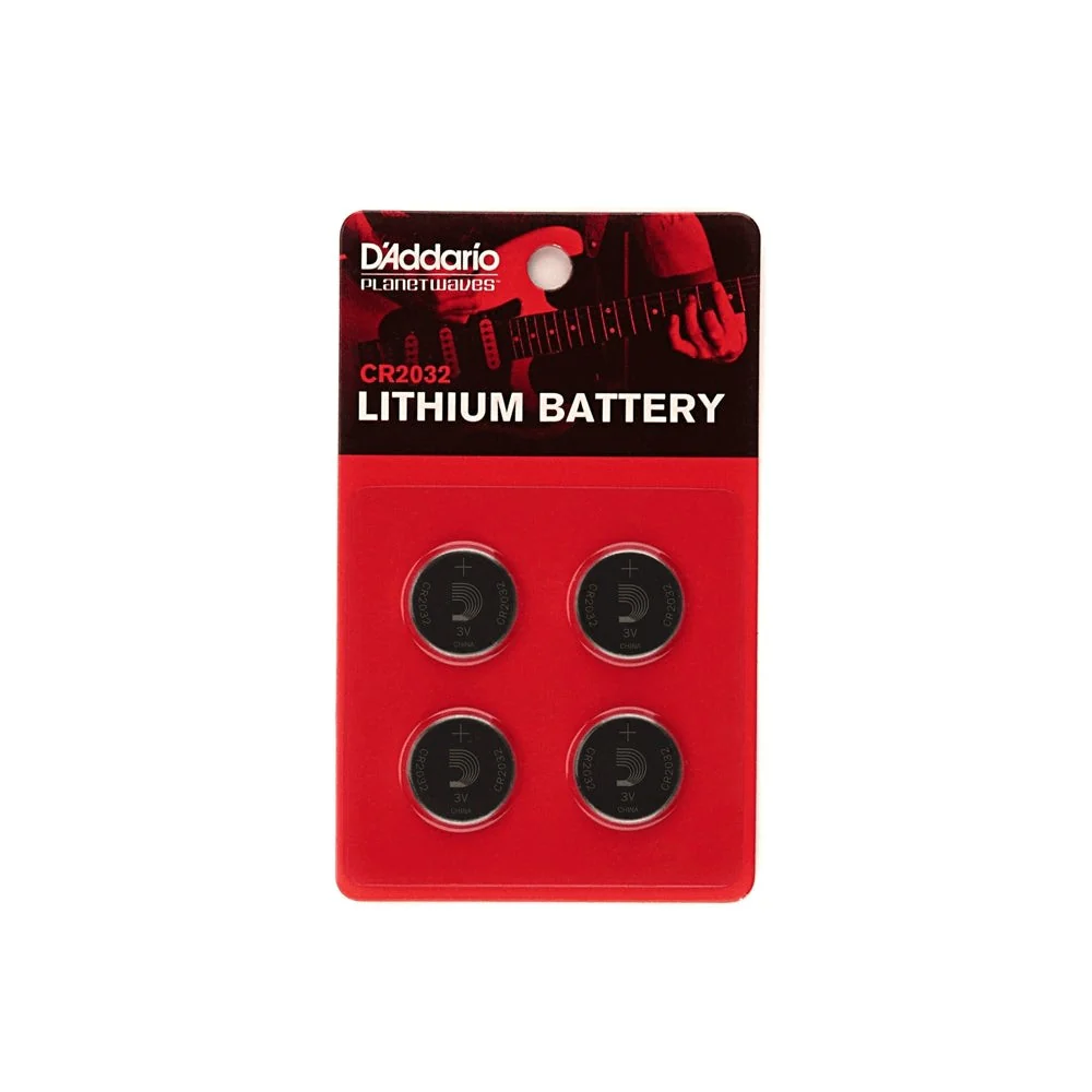 D'Addario Accessories - Lithium CRr2032 Battery 4-Pack PW-CR2032-04