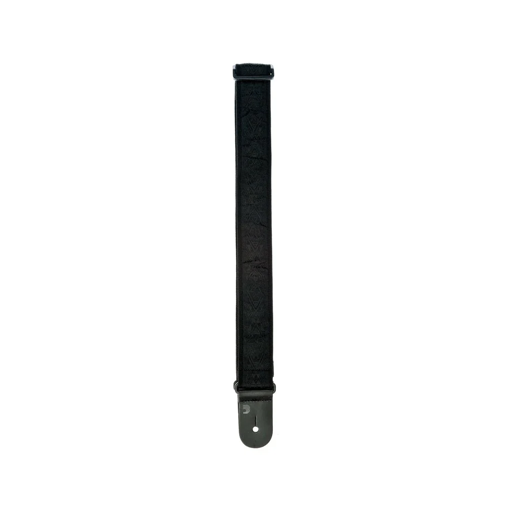 D'Addario Accessories - Nylon Woven Guitar Strap Black Satin 50B01 - Image 3