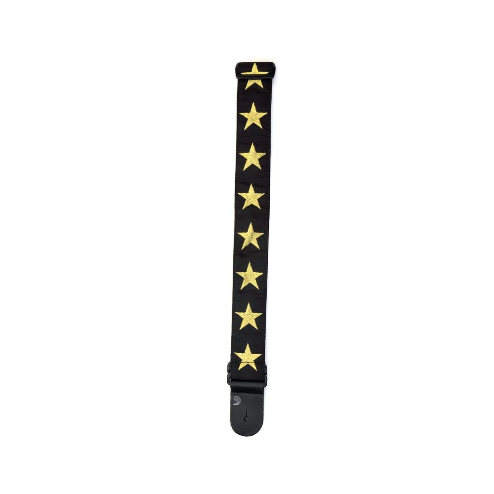 D'Addario Accessories - Nylon Woven Guitar Strap  Gold Star 20T05 - Image 3