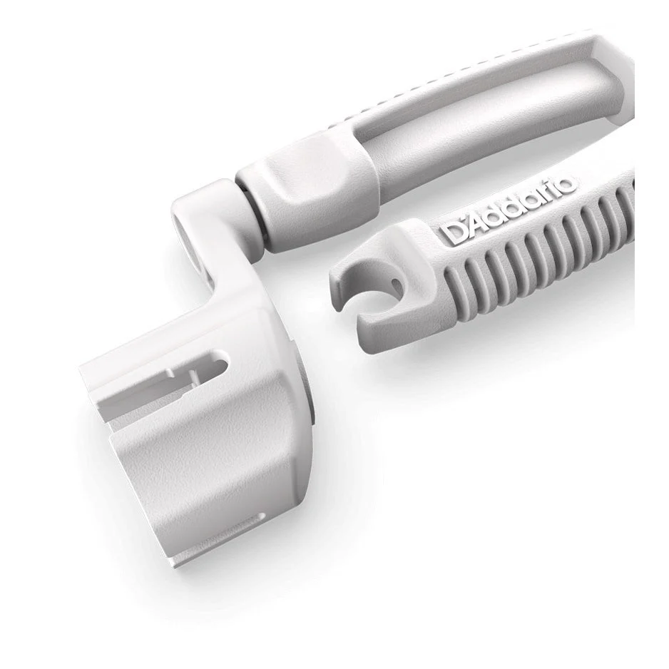 D'Addario Accessories - Pro-Winder White String Winder Cutter & Bridge Pin Puller White DP0002W - Image 3