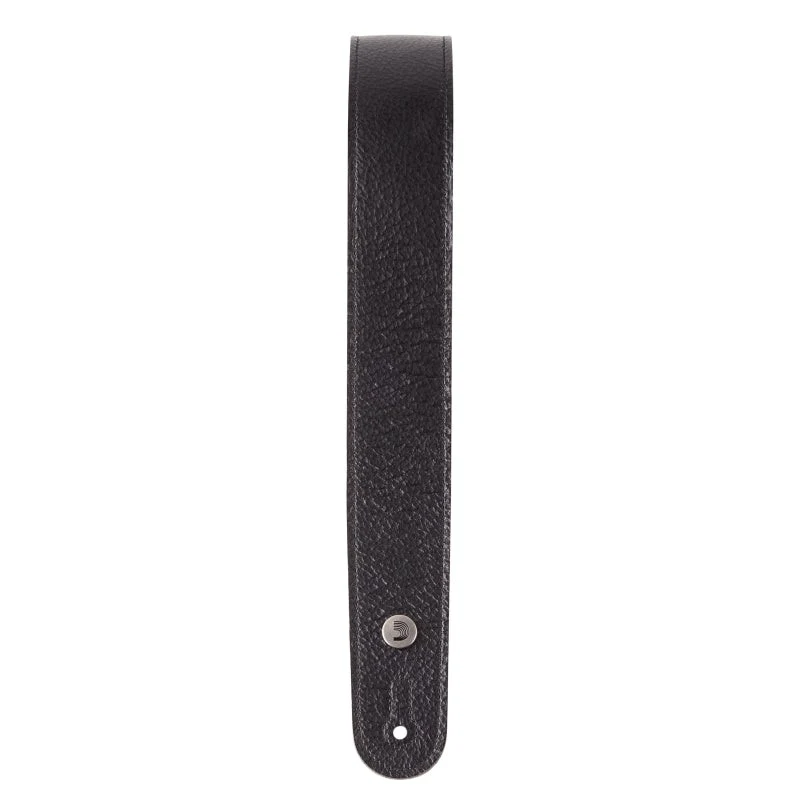 D'Addario Accessories - Slim Garment Leather Guitar Strap, Black   20GL00 - Image 3