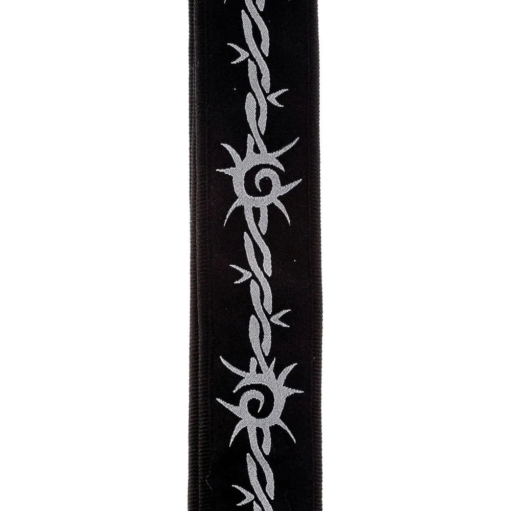 D'Addario Accessories - Woven Guitar Strap - Barbed Wire - Image 2