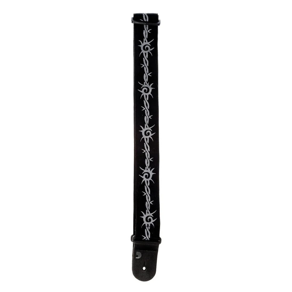 D'Addario Accessories - Woven Guitar Strap - Barbed Wire - Image 3