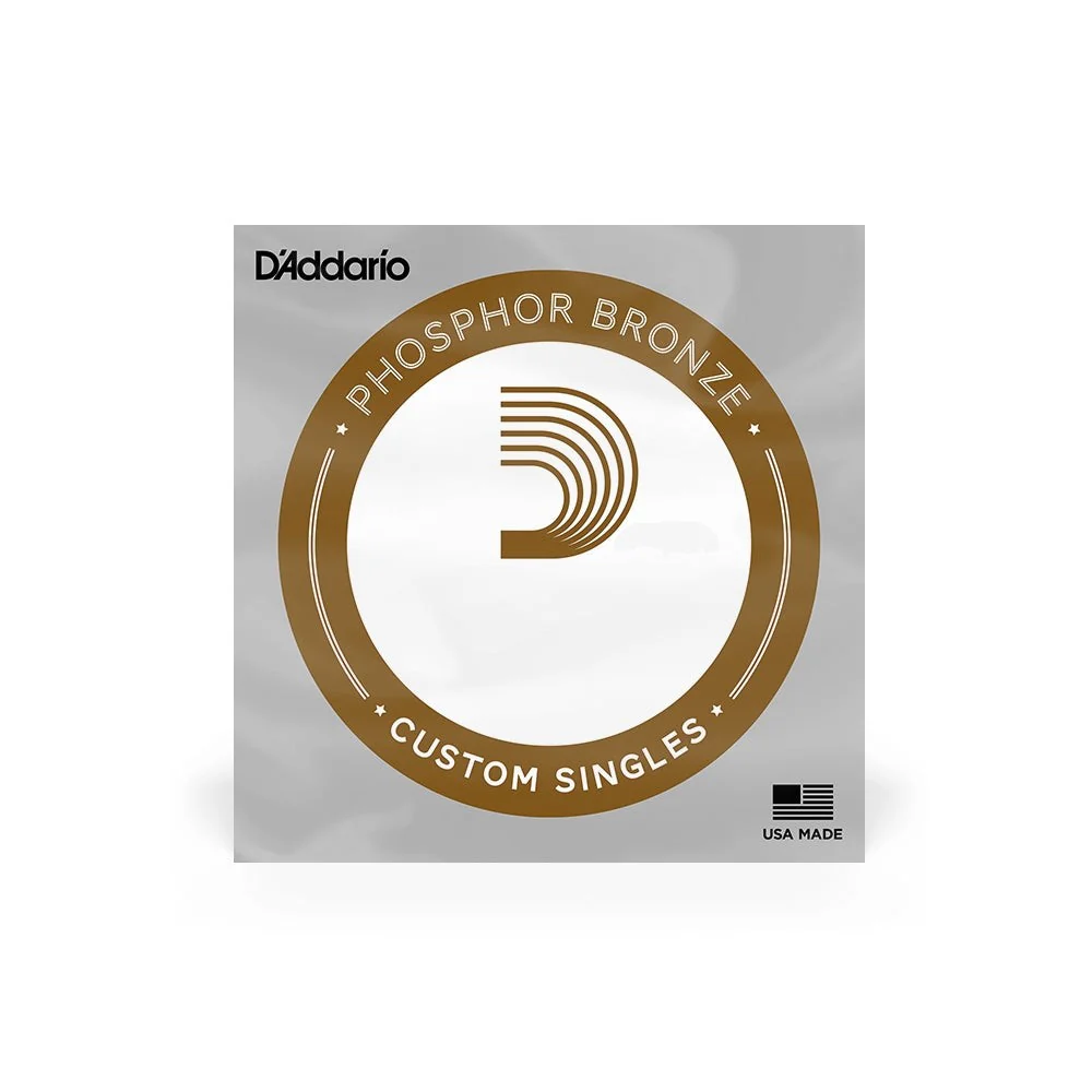 D'addario - Custom Singles – Phosphor Bronze 0.042