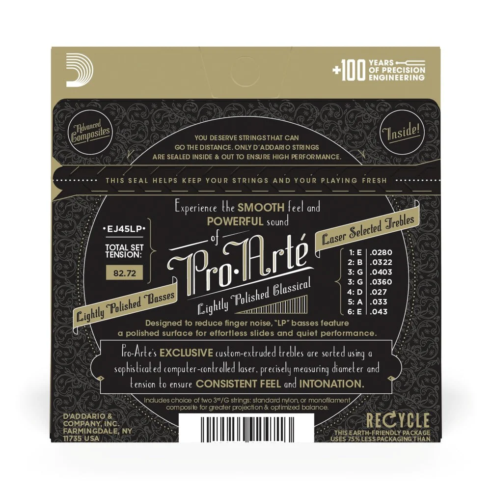 D'Addario - EJ45LP Pro-Arte Composite Classical Guitar Strings - Normal Tension - Image 3