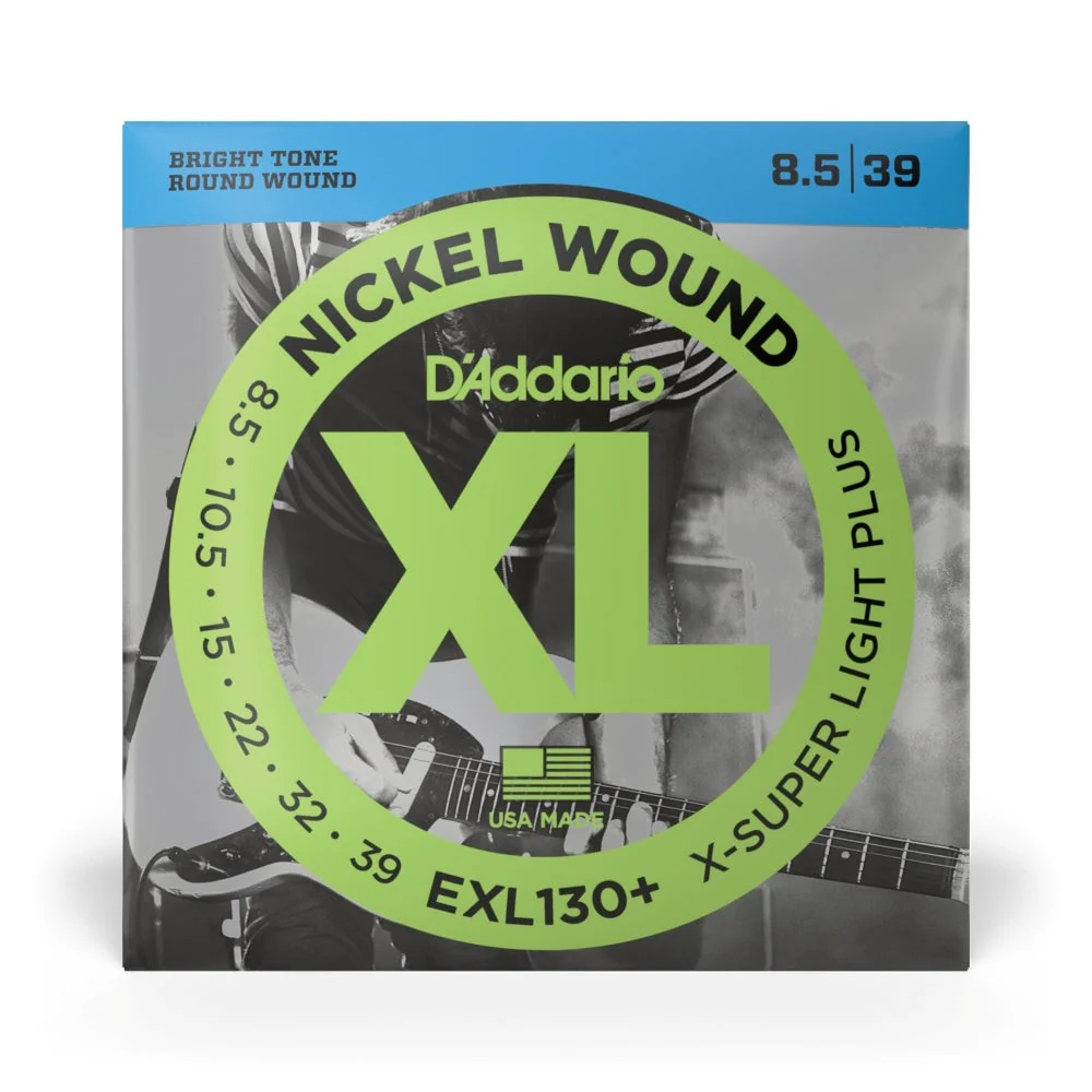 D'Addario - EXL130+ Nickel Wound Electric Guitar Strings - Extra-Super Light Plus - 8.5-39 - Image 2