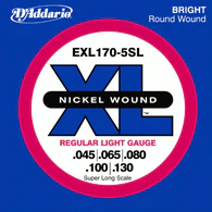 D'Addario - EXL170-5SL 45-130 Super Long Scale