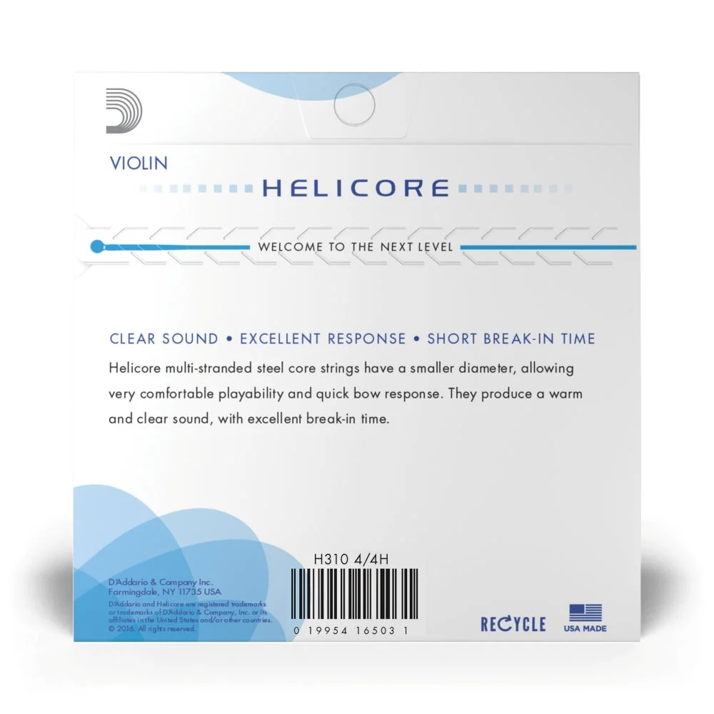 D'Addario - Helicore Violin String Set - 4/4 Scale - Heavy Tension - Image 3