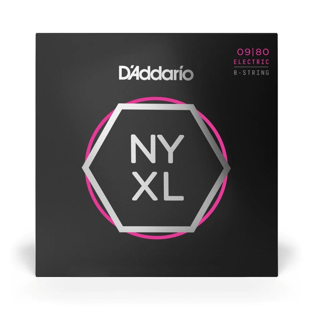 D'Addario - NYXL0980 Nickel Wound 8-String Electric Guitar Strings - Super Light - 09-80 - Image 2