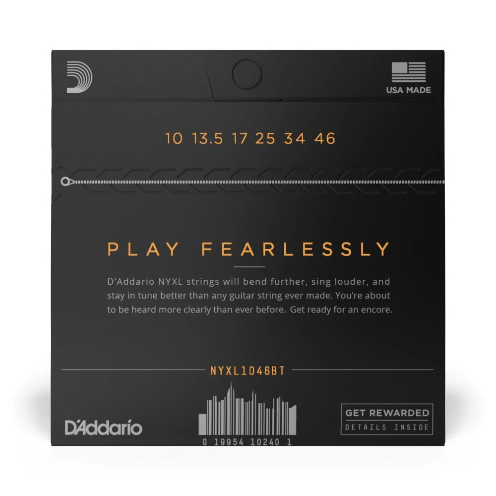 D'Addario - NYXL1046BT Nickel Wound Electric Guitar Strings - Balanced Tension - 10-46 - Image 3