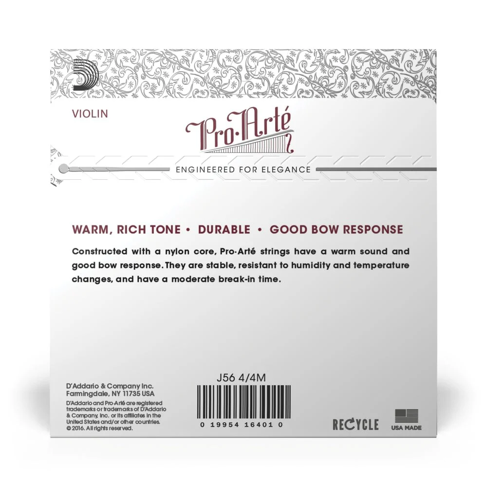 D'Addario - Pro-Arte Violin String Set - 4/4 Scale - Medium Tension - Image 3