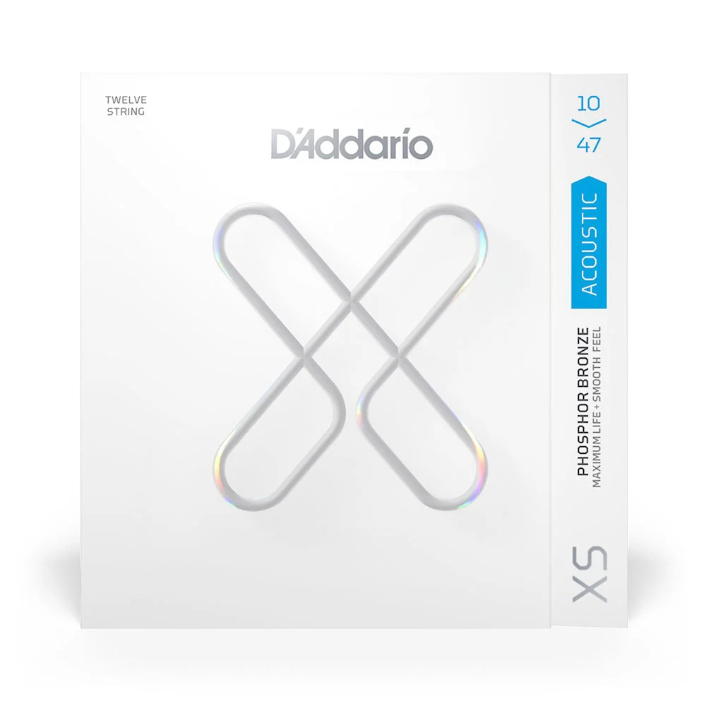 D'Addario - XSAPB1047-12 Acoustic Phosphor Bronze, Light, 12-String, 10-47
