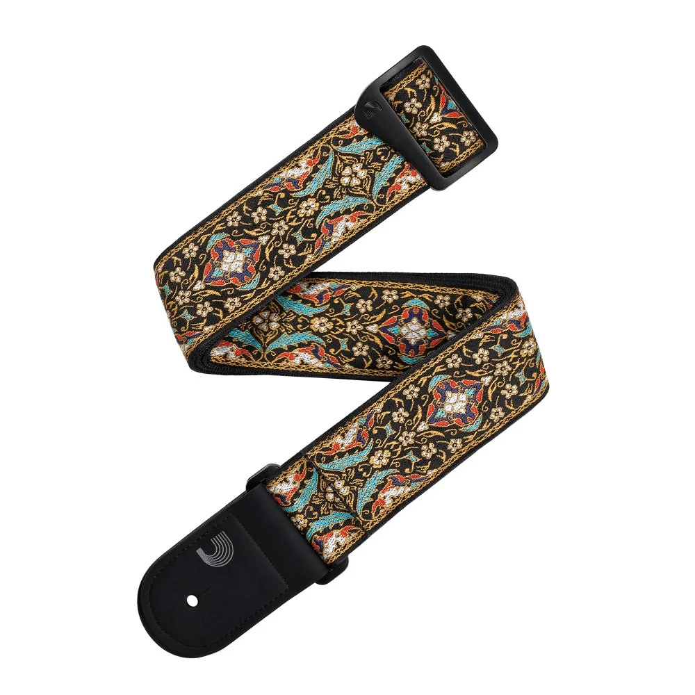 D'Addario Accessories - Eco Persian Woven Guitar Strap, Black - 50RW10