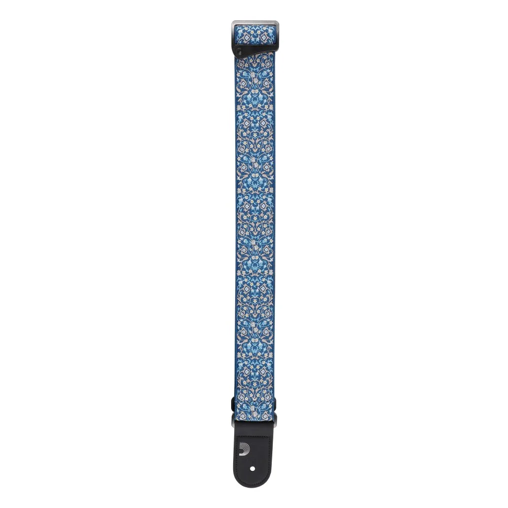 D'Addario Accessories - Eco Persian Woven Guitar Strap, Blue - 50RW08 - Image 3