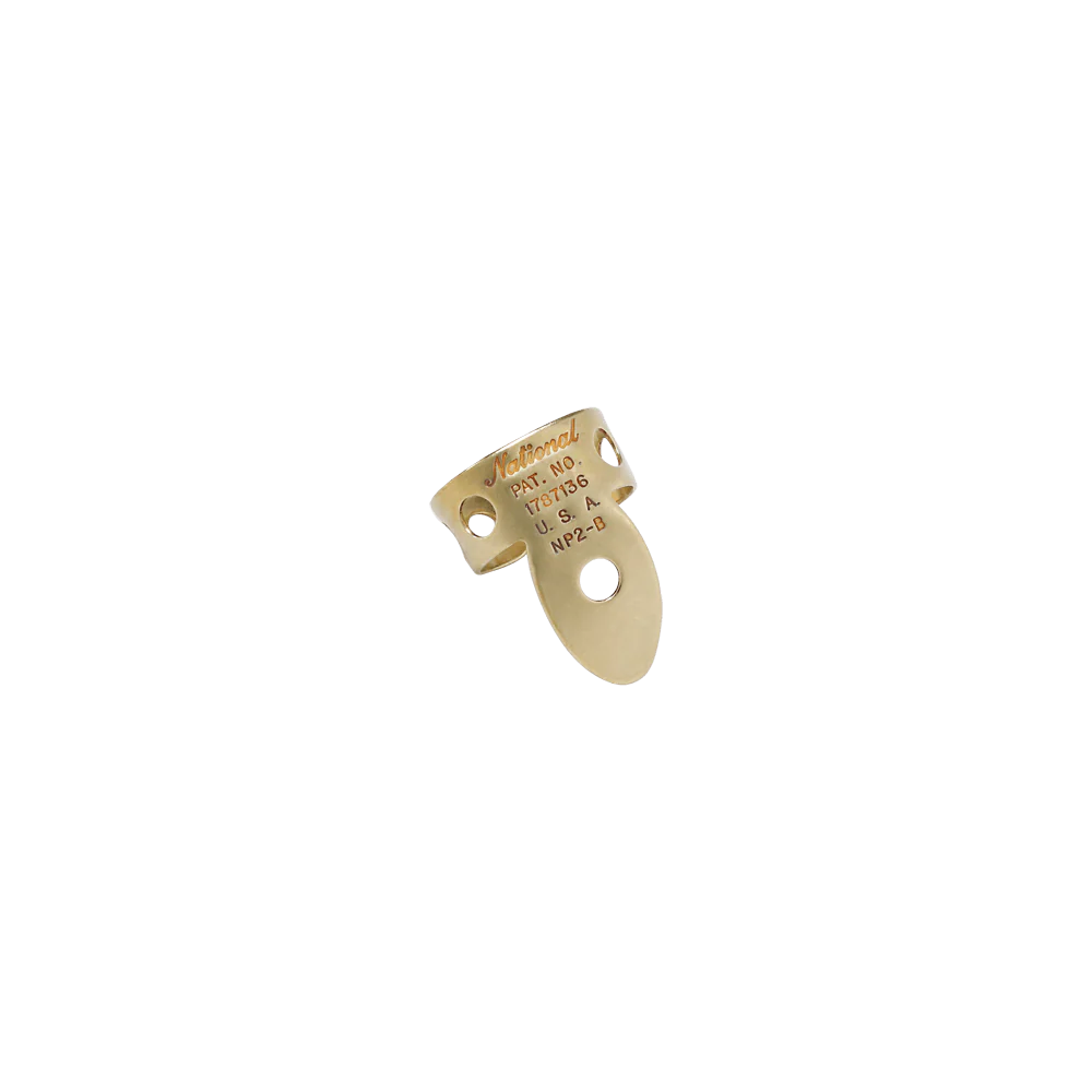 D'Addario Accessories - National Brass Finger Pick Bundle - 6 pack - NP2B7T8W-06 - Image 2