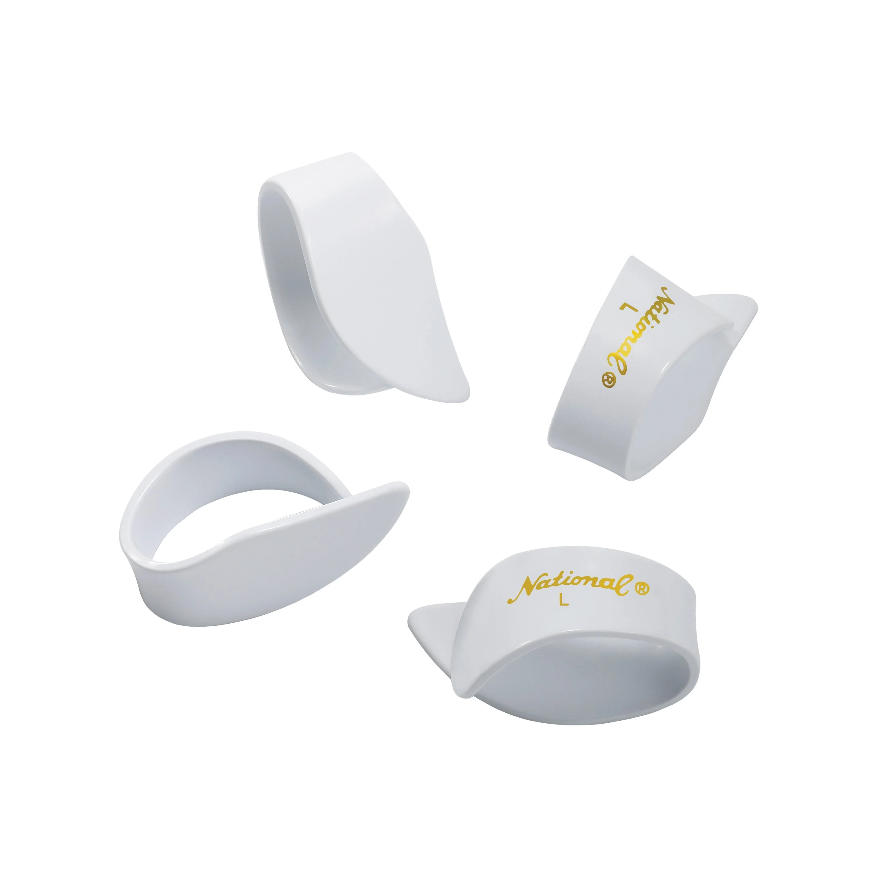 D'Addario Accessories - National Celluloid Thumb Picks, Large White - 4-Pack - NP8W-04 - Image 3